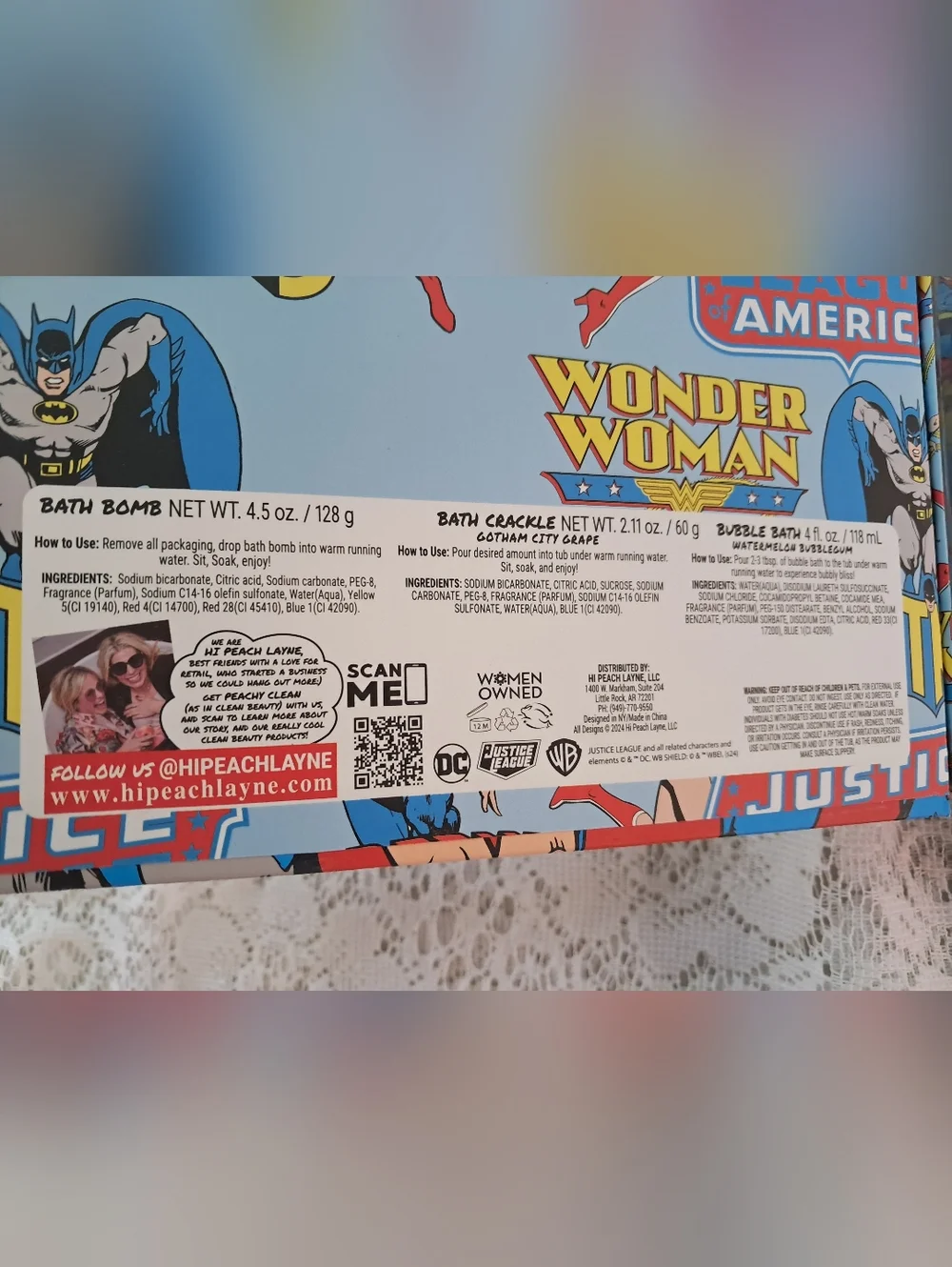 Marvel Comics New  Bath Body Care Gift Set Self Care Shower Bath Bomb Gift Box
